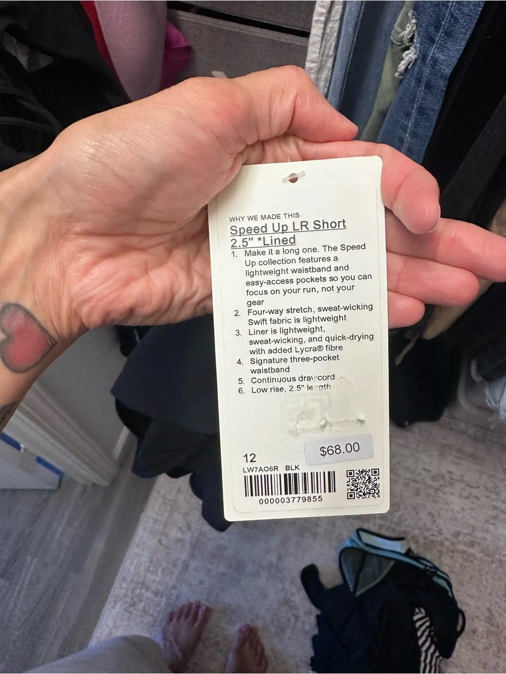 lululemon athletica Black Athletic shorts